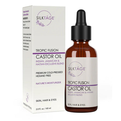 TROPIC FUSION CASTOR OIL - 100% INDIAN, JAMAICAN AND HAITIAN EXCLUSIVE BLEND - SILKTAGE