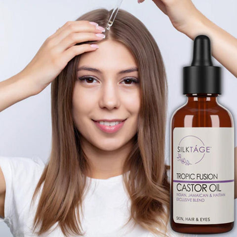 TROPIC FUSION CASTOR OIL - 100% INDIAN, JAMAICAN AND HAITIAN EXCLUSIVE BLEND - SILKTAGE