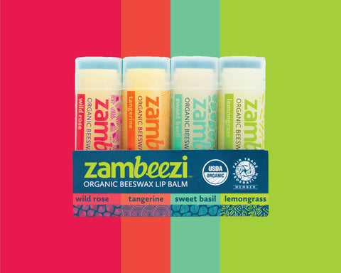 Organic Core 4-pack Lib Balm with Beeswax
