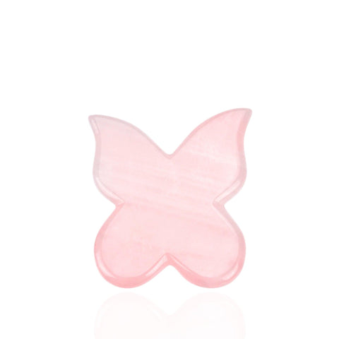 ROSE QUARTZ BUTTERFLY GUA SHA - SILKTAGE