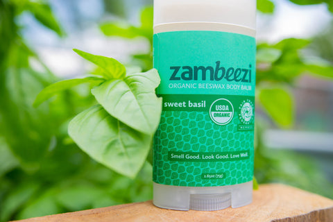 Sweet Basil Deodorant Body Balm with Beeswax