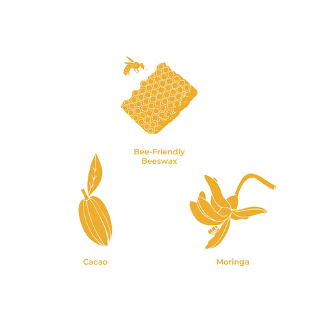 Glassy Waves Lip Balm with Moringa Oil and Cacao