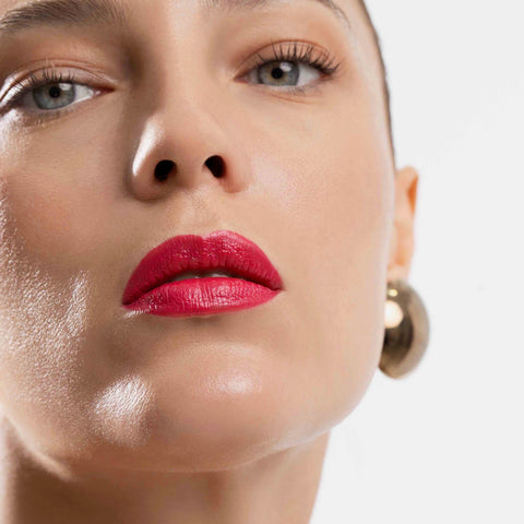 Organic Bright Pink Lipstick New York at 1pm
