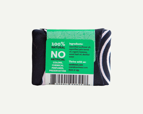 Sweet Basil Soap Bar with Beeswax
