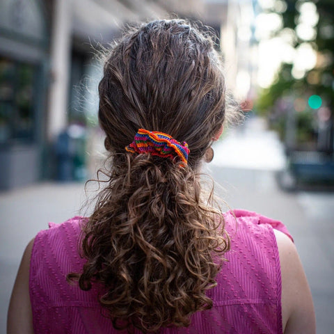 Guatemalan  fair trade hair scrunchie