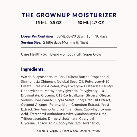 The Grownup Moisturizer