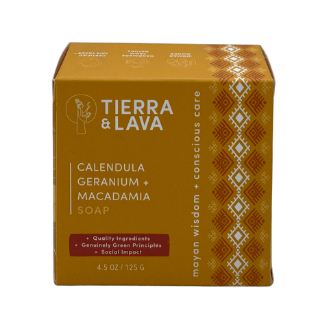 Calendula Geranium Soap & Macadamia Bar