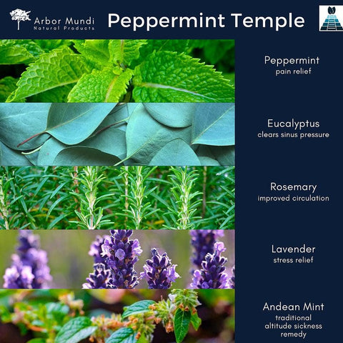Temple Essential Peppermint Oil for Stress Relief